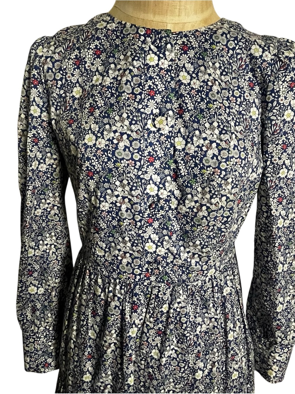 J Crew x Liberty Long Tiered Dress Liberty® June's Meadow Ditzy Floral Midi 2 - Picture 10 of 16